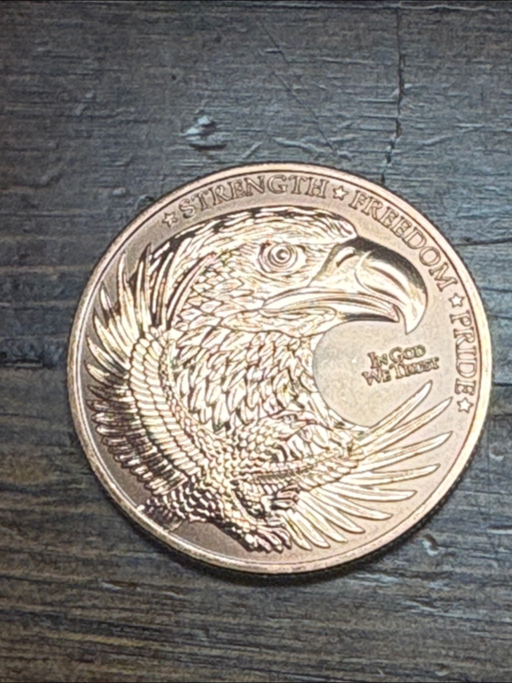 Eagle Design 1oz .999 Fine Copper Round
